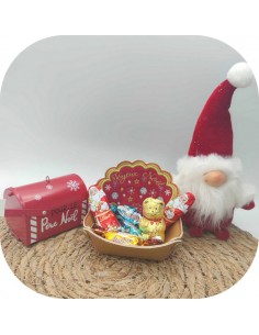 Motif de broderie machine corbeille  de noël  ITH