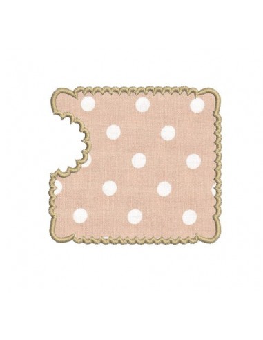 Motif de broderie machine biscuit petit beurre