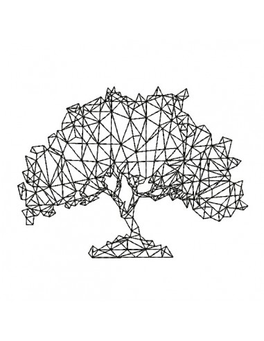 Motif de broderie machine arbre de vie origami