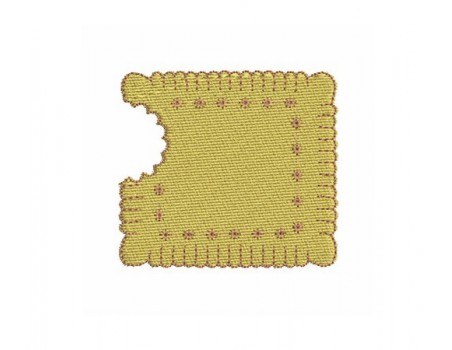 Motif de broderie machine gâteau petit beurre