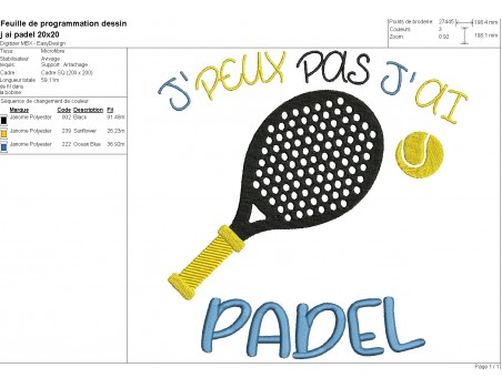 machine  embroidery design  i can not padel