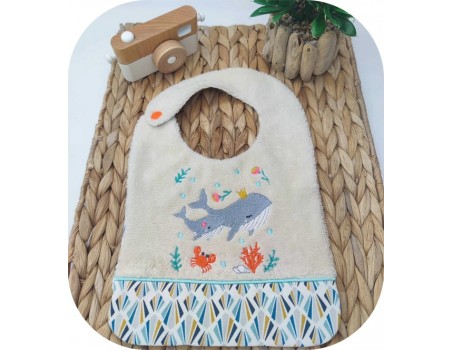 Motif de broderie machine baleines