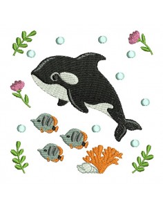 Motif de broderie machine orque