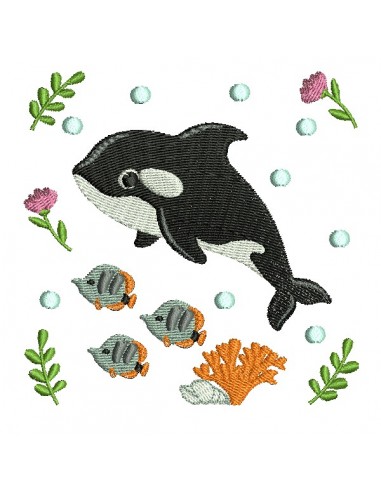 machine embroidery design orca