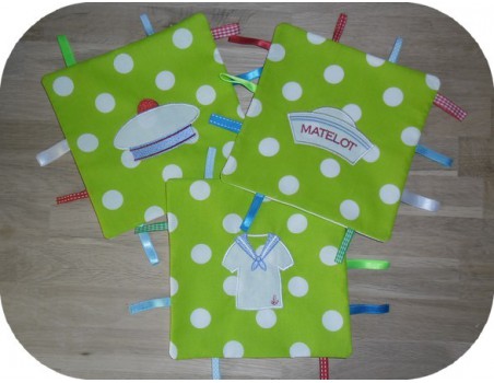 Motif de broderie machine polo marin