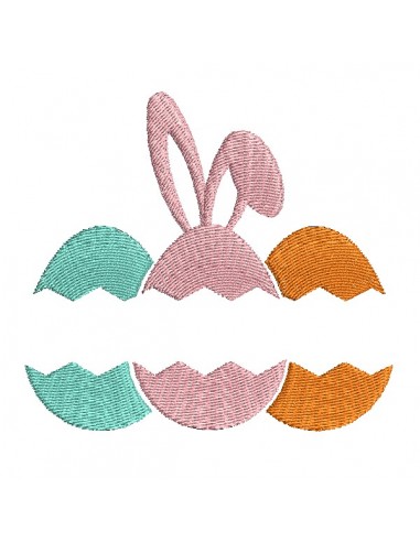 machine embroidery design easter eggs customizable