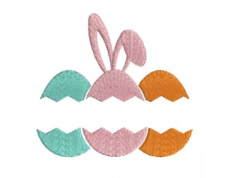 machine embroidery design easter eggs customizable