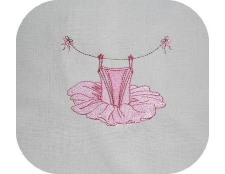 Instant download machine embroidery tutu or leotard