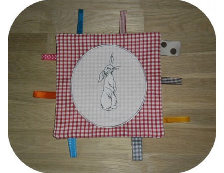 Motif de broderie lapin 