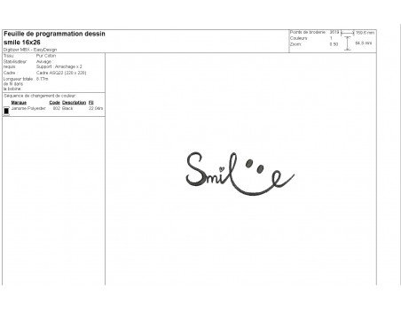 machine embroidery design   smiley