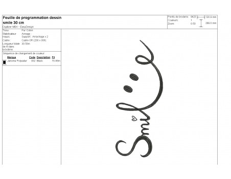 machine embroidery design   smiley