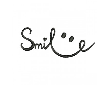 machine embroidery design   smiley