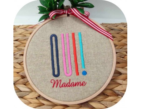 machine embroidery design text yes mrs