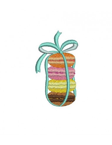 Instant download machine embroidery macaroon