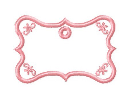 Etiquette  baroque volute