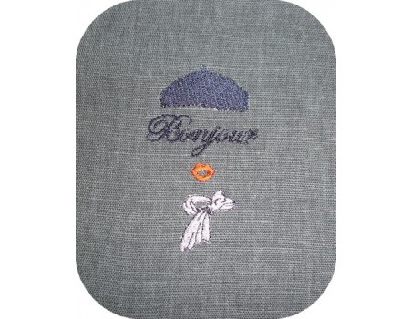 Motif de broderie machine esquisse femme