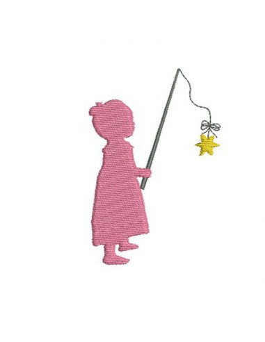 Instant download machine embroidery fairy