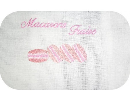 Instant download machine embroidery macaroon