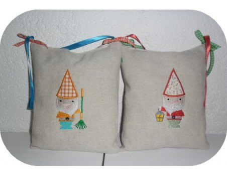 Instant download machine embroidery garden gnome