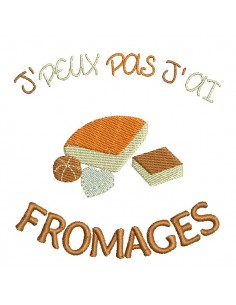machine  embroidery design  i can not cheese