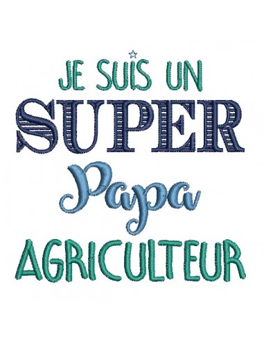 Débardeur Homme Drôle - Message « Super Papy Agriculteur » - Coupe Classique Légère