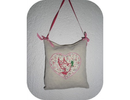 Instant download machine embroidery dove of peace