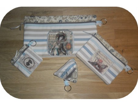 Motif de broderie machine ITH trousse