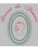 Cadre camée  baroque appliqué 