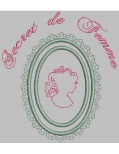 Cadre carré festonné 10x10cm