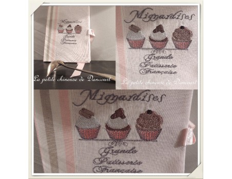 Motif de broderie mignardises