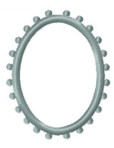 Medaillon perle 10x10cm