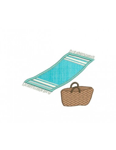 Motif de broderie machine fouta appliquée