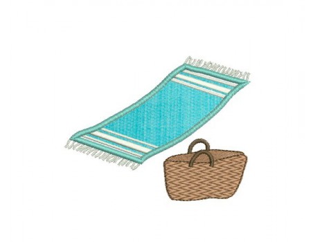 Motif de broderie machine fouta appliquée