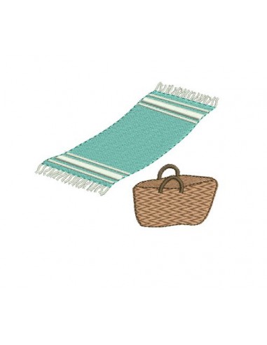 Motif de broderie machine fouta