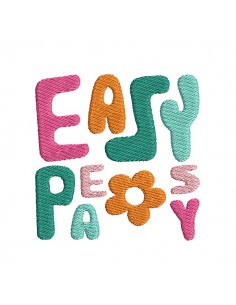 Motif de broderie machine Easy Peasy