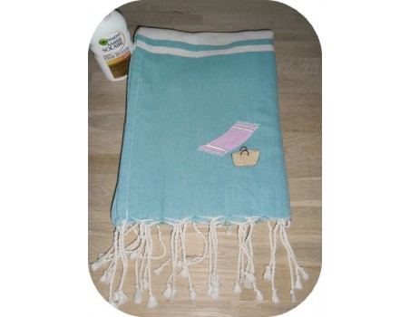 Motif de broderie machine fouta appliquée