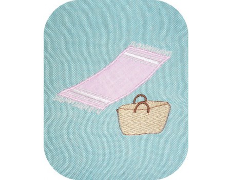 Instant download machine embroidery applique fouta