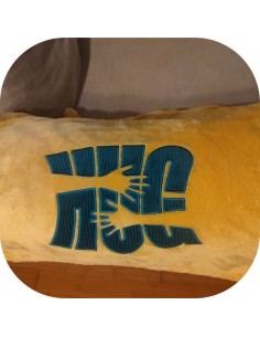 machine embroidery design applique HUG