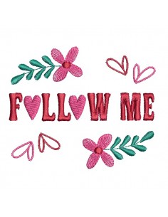 Motif de broderie machine followers