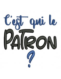 Motif de broderie machine c'est qui le patron