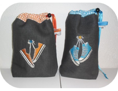 Motif de broderie machine baskets basses