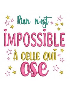 Instant download machine  Embroidery design dare