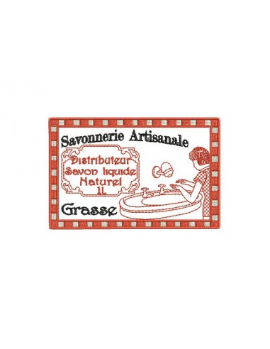 Motif de broderie machine savonnerie artisanale