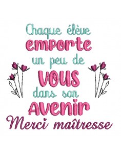 machine embroidery design student teacher