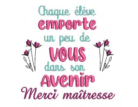 machine embroidery design student teacher