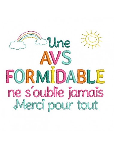 Instant download machine embroidery design AVS