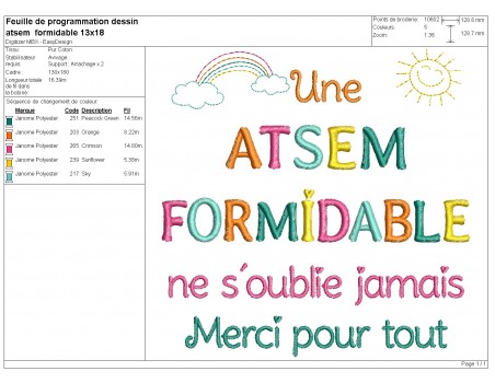 Instant download machine embroidery design atsem