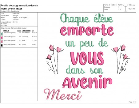 Instant download machine embroidery design thanks customizable