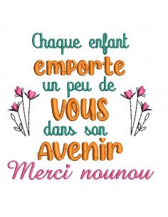 Instant download machine embroidery design thanks  nurse