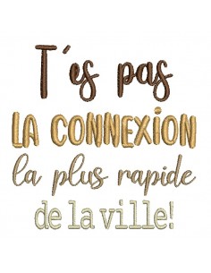 Motif de broderie machine t'es pas la connexion